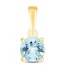 Thumbnail Image 1 of Aquamarine Birthstone Pendant 10K Yellow Gold