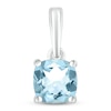 Thumbnail Image 1 of Aquamarine Birthstone Pendant 10K White Gold