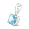 Thumbnail Image 2 of Aquamarine Birthstone Pendant 10K White Gold