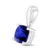 Thumbnail Image 2 of Blue Lab-Created Sapphire Birthstone Pendant 10K White Gold