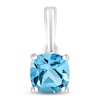 Thumbnail Image 1 of Swiss Blue Topaz Birthstone Pendant 10K White Gold