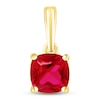 Thumbnail Image 1 of Lab-Created Ruby Birthstone Pendant 10K Yellow Gold