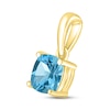 Thumbnail Image 2 of Swiss Blue Topaz Birthstone Pendant 10K Yellow Gold