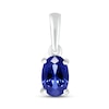Thumbnail Image 0 of Blue Lab-Created Sapphire Birthstone Pendant Sterling Silver