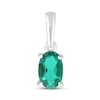 Thumbnail Image 0 of Lab-Created Emerald Birthstone Pendant Sterling Silver