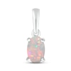 Thumbnail Image 1 of Lab-Created Opal Birthstone Pendant 10K White Gold