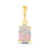 Thumbnail Image 1 of Lab-Created Opal Birthstone Pendant 10K Yellow Gold