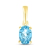 Thumbnail Image 1 of Swiss Blue Topaz Birthstone Pendant 10K Yellow Gold