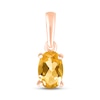 Thumbnail Image 1 of Citrine Birthstone Pendant 10K Rose Gold