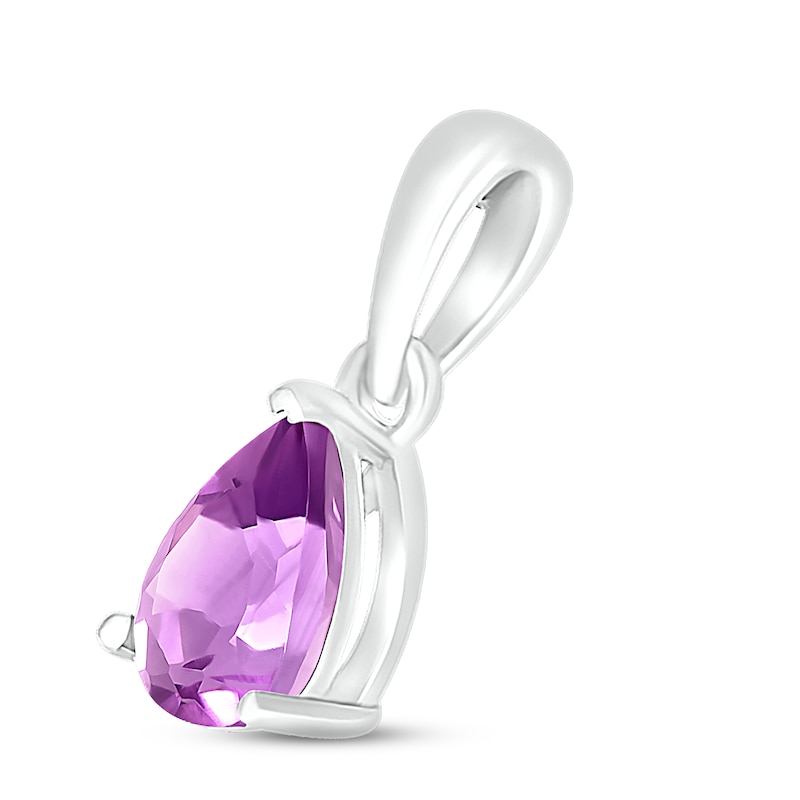 Main Image 2 of Amethyst Birthstone Pendant Sterling Silver