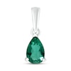 Thumbnail Image 1 of Lab-Created Emerald Birthstone Pendant Sterling Silver