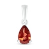 Thumbnail Image 1 of Garnet Birthstone Pendant 10K White Gold