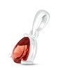 Thumbnail Image 2 of Garnet Birthstone Pendant 10K White Gold