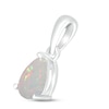 Thumbnail Image 2 of Lab-Created Opal Birthstone Pendant 10K White Gold