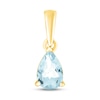 Thumbnail Image 1 of Aquamarine Birthstone Pendant 10K Yellow Gold