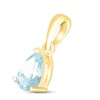 Thumbnail Image 2 of Aquamarine Birthstone Pendant 10K Yellow Gold