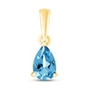 Thumbnail Image 1 of Swiss Blue Topaz Birthstone Pendant 10K Yellow Gold