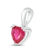 Thumbnail Image 2 of Lab-Created Ruby Birthstone Pendant Sterling Silver