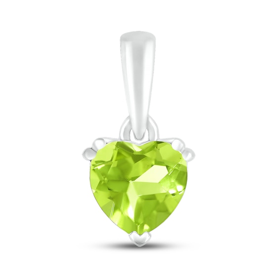 Peridot Birthstone Pendant Sterling Silver