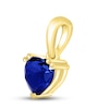 Thumbnail Image 2 of Blue Lab-Created Sapphire Birthstone Pendant 10K Yellow Gold