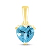 Thumbnail Image 1 of Swiss Blue Topaz Birthstone Pendant 10K Yellow Gold