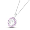 Thumbnail Image 1 of Amethyst Quinceañera Birthstone Necklace Sterling Silver 18"
