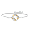 Thumbnail Image 1 of Citrine &quot;15 Años&quot; Birthstone Bolo Bracelet Sterling Silver 9.5&quot;