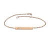 Thumbnail Image 0 of Diamond Initial Bar Bracelet 14K Rose Gold 7.25"