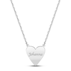 Thumbnail Image 0 of Heart Name Necklace Sterling Silver 18"