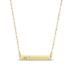 Thumbnail Image 0 of Diamond Initial Bar Necklace 10K Yellow Gold 18"