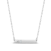 Thumbnail Image 0 of Diamond Initial Bar Necklace Sterling Silver 18"