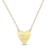 Thumbnail Image 0 of Heart Couple Names Necklace 10K Yellow Gold 18"