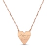 Thumbnail Image 1 of Heart Couple Names Necklace 14K Rose Gold 18&quot;