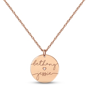 Mona Disc Charm • Add On, 14K Rose Gold Filled