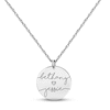 Thumbnail Image 0 of Diamond Disc Couple Name Necklace Sterling Silver 18"