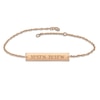 Thumbnail Image 1 of Coordinates Bar Bracelet 14K Rose Gold 7.25&quot;