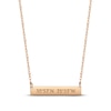 Thumbnail Image 1 of Coordinates Bar Necklace 14K Rose Gold 18&quot;