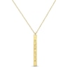 Thumbnail Image 1 of Coordinates Vertical Bar Necklace 10K Yellow Gold 18&quot;