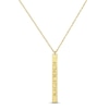 Thumbnail Image 1 of Coordinates Vertical Bar Necklace 14K Yellow Gold 18&quot;