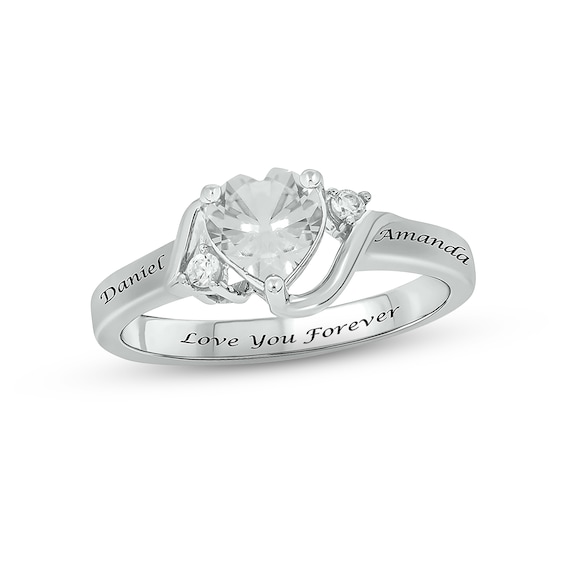 Diamond Promise Ring 1/20 ct tw Round-cut Sterling Silver
