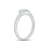 Thumbnail Image 1 of Diamond Heart Promise Ring 1/20 ct tw Round-cut Sterling Silver