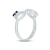 Thumbnail Image 2 of Blue Lab-Created Sapphire Infinity Promise Ring Sterling Silver