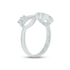 Thumbnail Image 2 of White Lab-Created Sapphire Infinity Promise Ring Sterling Silver