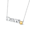 Thumbnail Image 2 of Citrine Zodiac Cancer Necklace Sterling Silver 18&quot;