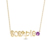 Thumbnail Image 1 of Amethyst Zodiac Scorpio Necklace 10K Yellow Gold 18&quot;