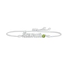 Thumbnail Image 1 of Peridot Zodiac Taurus Bolo Bracelet Sterling Silver 9.5&quot;