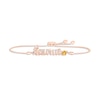 Thumbnail Image 1 of Citrine Zodiac Taurus Bolo Bracelet 10K Rose Gold 9.5&quot;