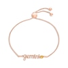 Thumbnail Image 1 of Citrine Zodiac Gemini Bolo Bracelet 10K Rose Gold 9.5&quot;