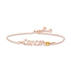 Thumbnail Image 0 of Citrine Zodiac Cancer Bolo Bracelet 10K Rose Gold 9.5"