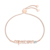 Thumbnail Image 1 of Aquamarine Zodiac Capricorn Bolo Bracelet 10K Rose Gold 9.5&quot;